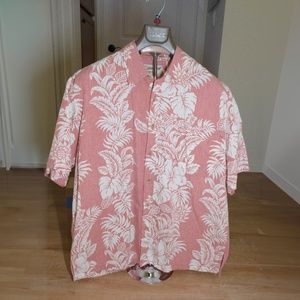 Hawaiian Men's Shirt Cooked Street Honolulu Size L